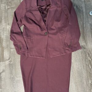 Torrid blazer with matching pencil skirt.